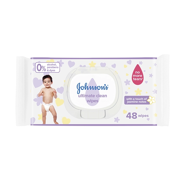 JOHNSONS ULTIMATE CLEAN LARGER & THICKER 48 WIPES