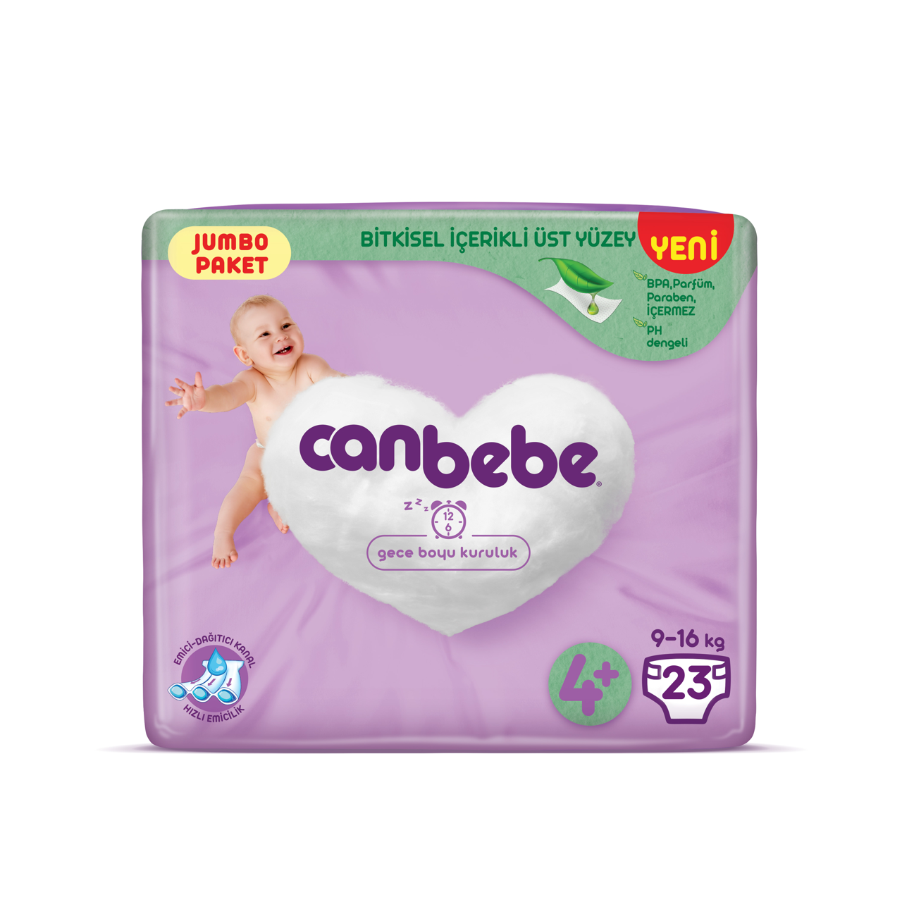 CANBEBE 4+ Maxi Plus (9–16 Kg) 23 Pcs