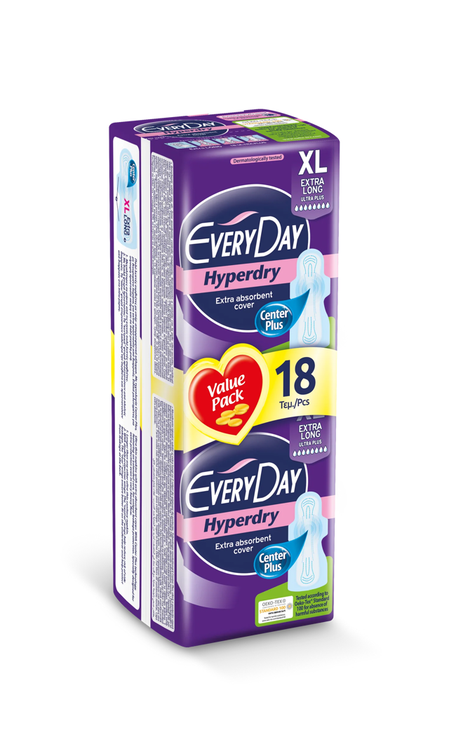 Every Day HyperDry 18pcs All Types + Present