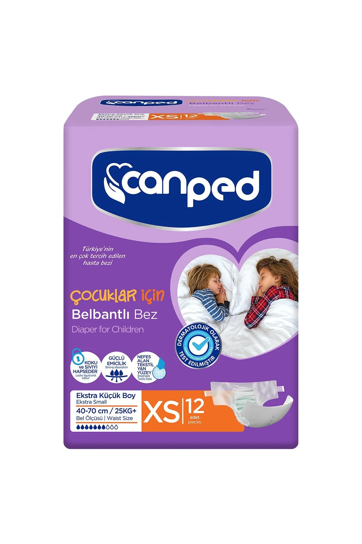 CANPED DIAPER FOR CHILDREN XS (12 PCS)