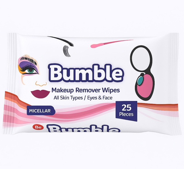 BUMBLE MAKEUP REMOVER WIPES MICELLAR 25PC