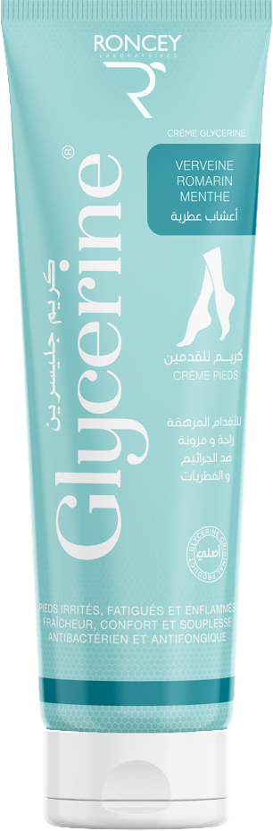 GLYCERINE CREME PIEDS VERVEINE ROMARIN MENTHE 50ML  