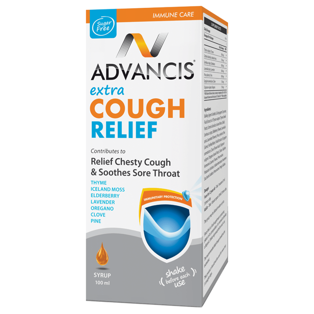 ADVANCIS EXTRA COUGH RELIEF 200ML SUGAR FREE
