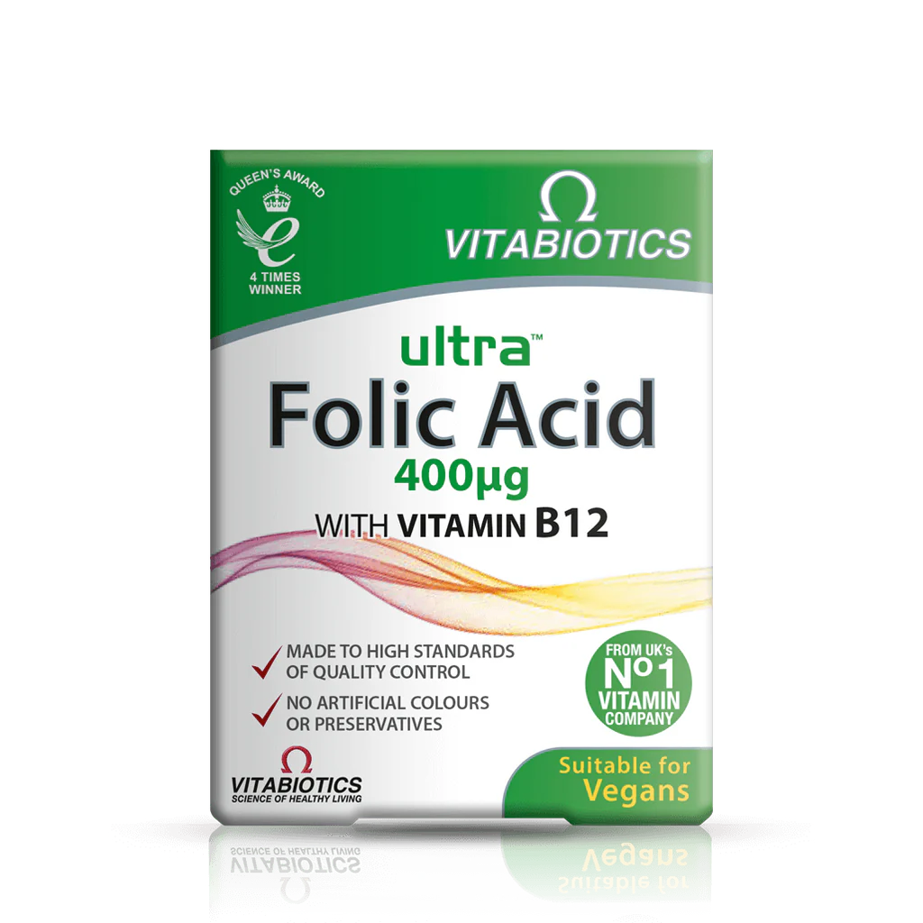 ULTRA FOLIC ACID 400MG VITABIOTICS 60 CAP