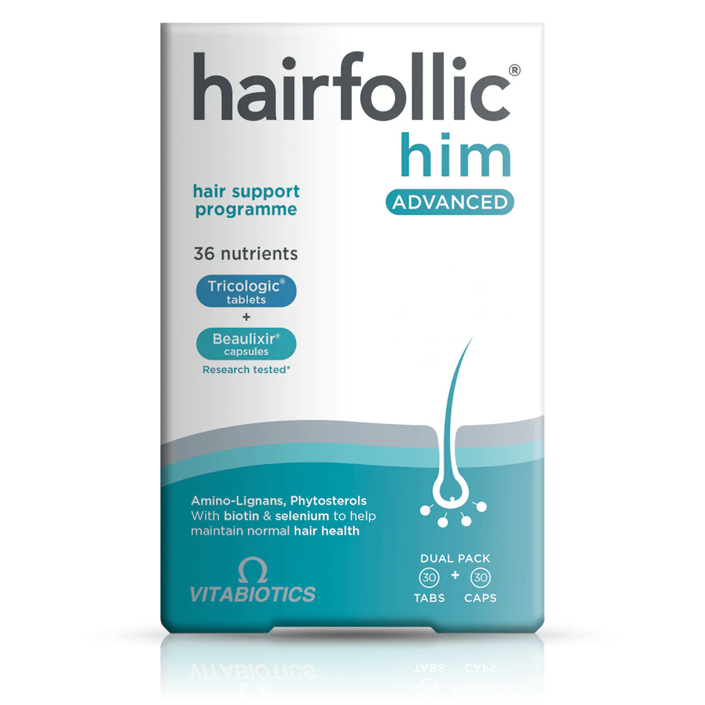 HAIRFOLLIC HIM ADVANCED 60 TAB VITABIOTICS