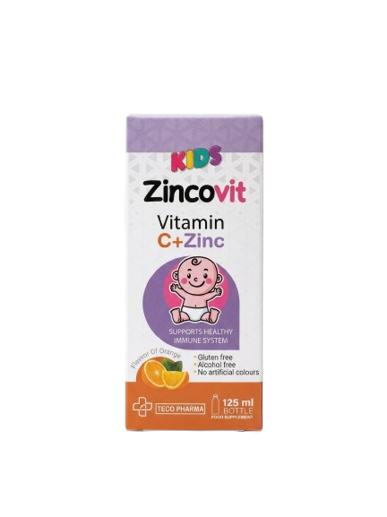 ZINCOVIT KIDS C+ZINC 125ML TECO PHARMA