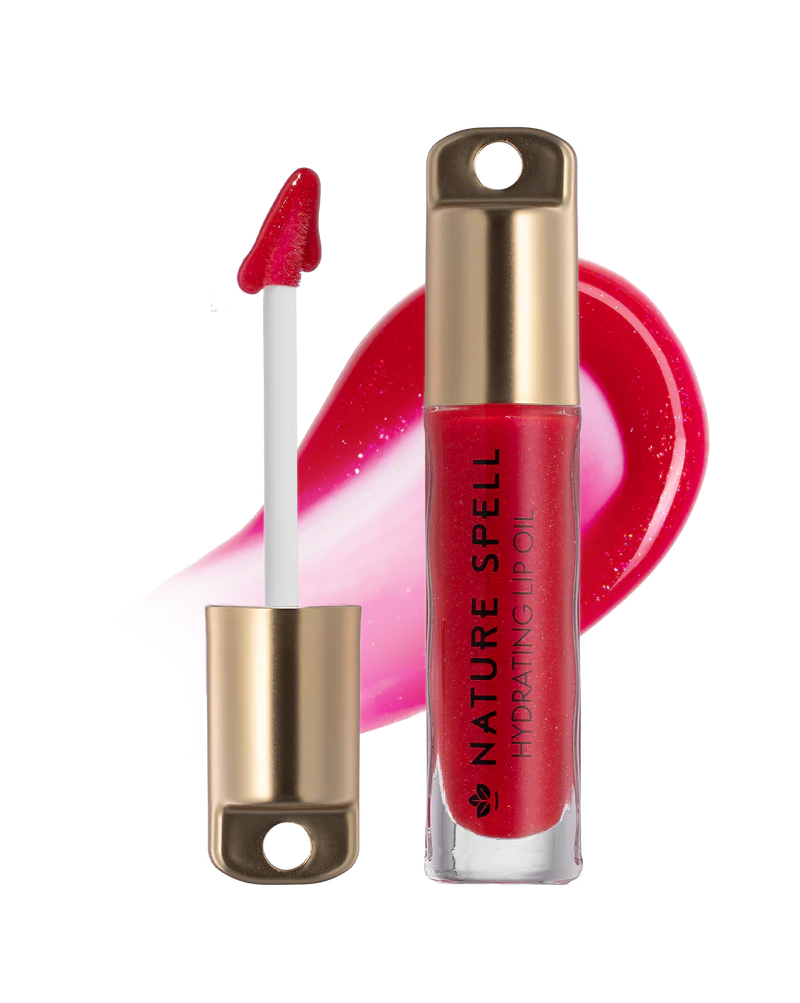 NATURE SPELL LIP OIL CHERRY RED SHIMMER
