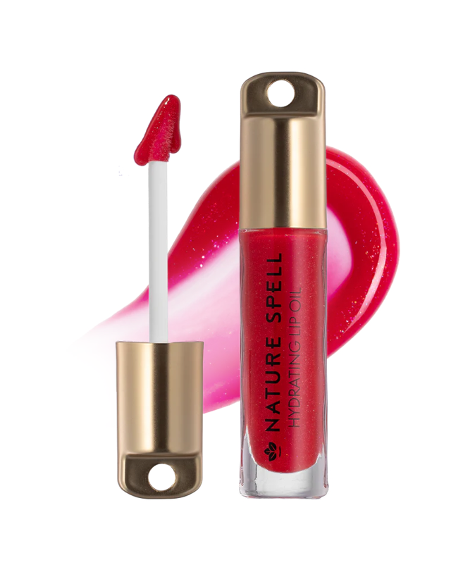 NATURE SPELL LIP OIL CHERRY RED SHIMMER